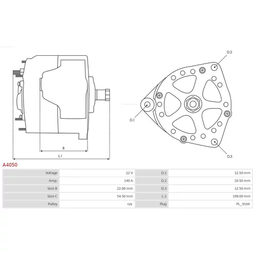 Alternátor AS-PL A4050 - obr. 4