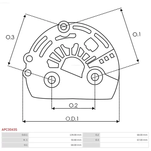 Ochranná krytka alternátora AS-PL APC0043S - obr. 1