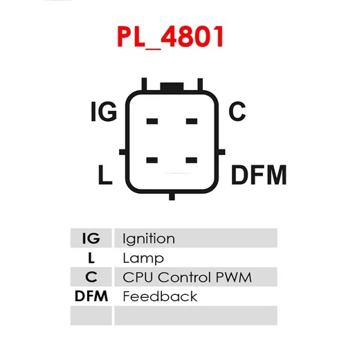 Regulátor alternátora AS-PL ARE6050 - obr. 3