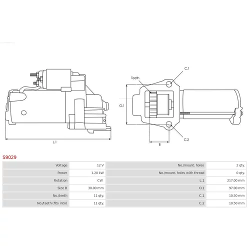 Štartér AS-PL S9029 - obr. 4