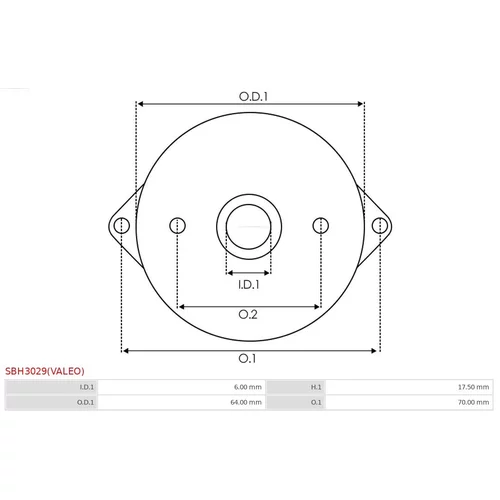 Veko sýtiča karburátora AS-PL SBH3029(VALEO) - obr. 2