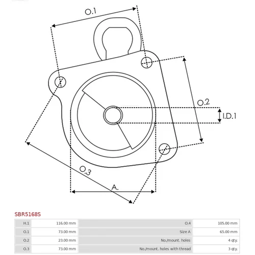 Veko sýtiča karburátora SBR5168S /AS-PL/ - obr. 2