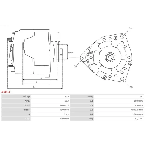 Alternátor AS-PL A0093 - obr. 4