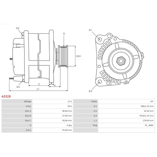 Alternátor AS-PL A0328 - obr. 4