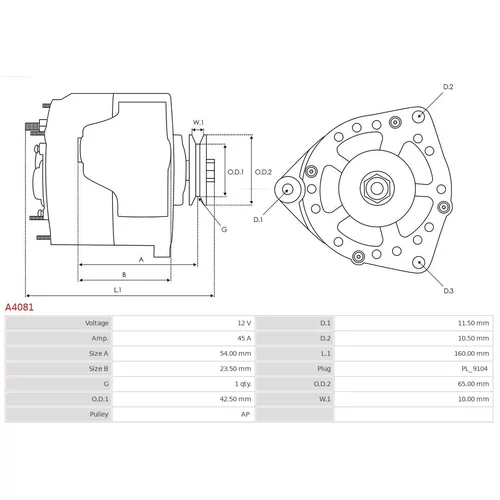 Alternátor AS-PL A4081 - obr. 5