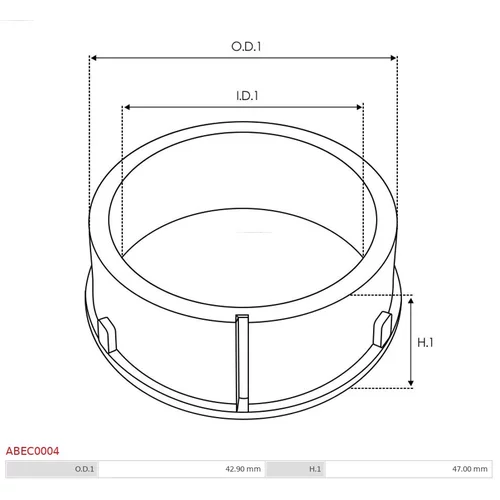 Ochranná krytka alternátora AS-PL ABEC0004 - obr. 1