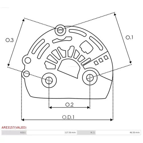 Ochranná krytka alternátora ARE3157(VALEO) /AS-PL/ - obr. 3