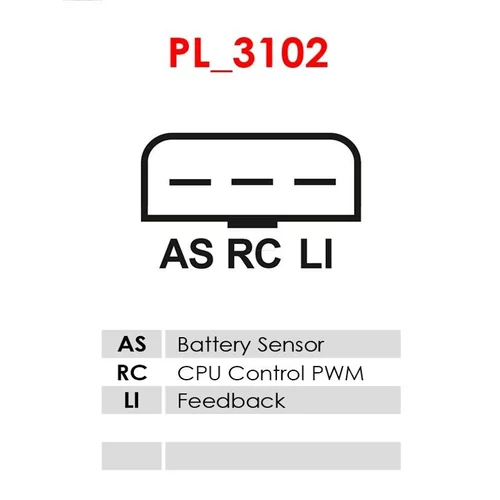 Regulátor alternátora AS-PL ARE9039 - obr. 2