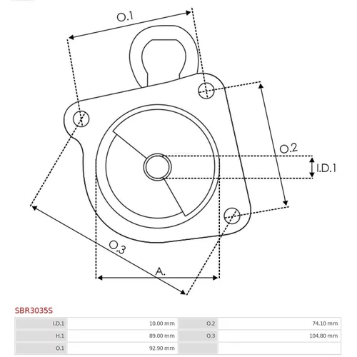 Veko sýtiča karburátora AS-PL SBR3035S - obr. 2