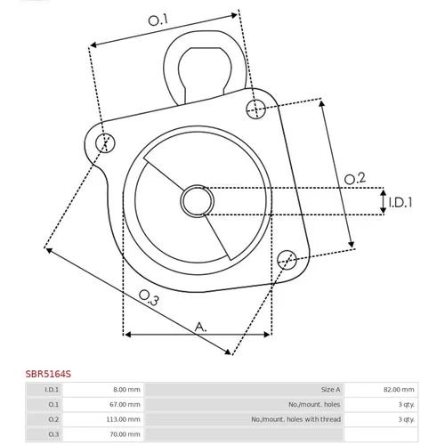 Veko sýtiča karburátora SBR5164S /AS-PL/ - obr. 2