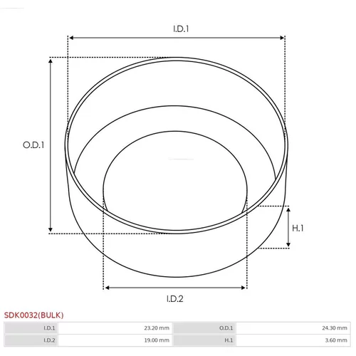 Opravná sada pre štartér AS-PL SDK0032(BULK) - obr. 1