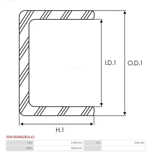 Opravná sada pre štartér AS-PL SDK0048S(BULK) - obr. 1