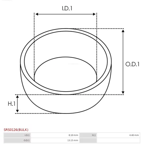 Opravná sada pre štartér AS-PL SRS0126(BULK) - obr. 1