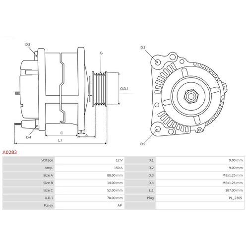 Alternátor AS-PL A0283 - obr. 4