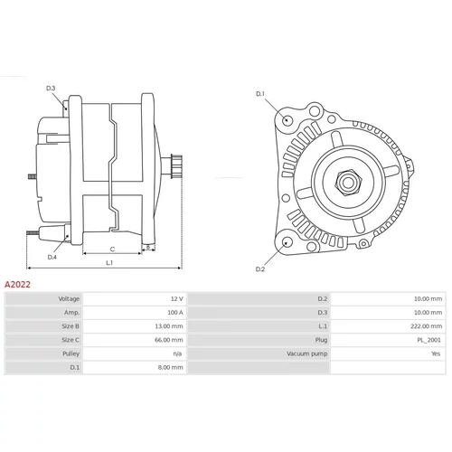 Alternátor AS-PL A2022 - obr. 4