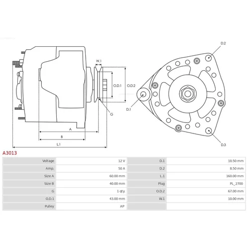 Alternátor AS-PL A3013 - obr. 5