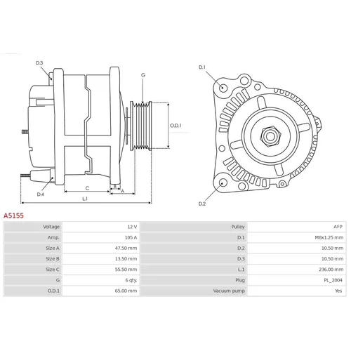 Alternátor AS-PL A5155 - obr. 4