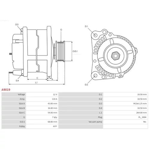 Alternátor A9019 /AS-PL/ - obr. 4