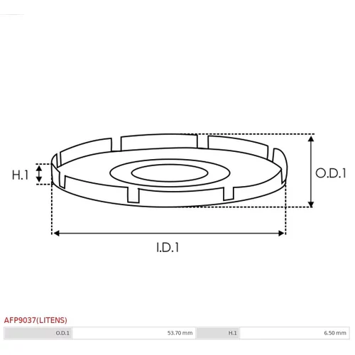 Remenica alternátora AS-PL AFP9037(LITENS) - obr. 1