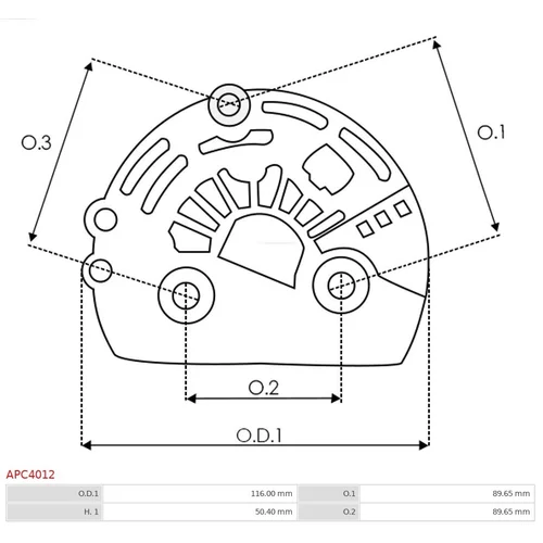 Ochranná krytka alternátora AS-PL APC4012 - obr. 1