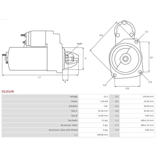 Štartér S5291PR /AS-PL/ - obr. 4