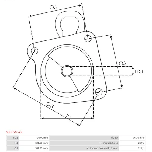 Veko sýtiča karburátora SBR5052S /AS-PL/ - obr. 2