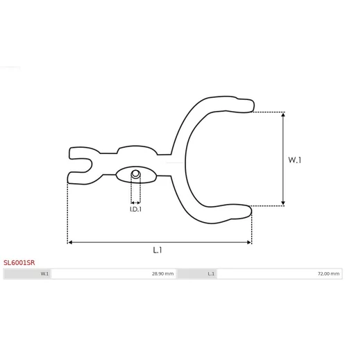 Páka sýtiča karburátora AS-PL SL6001SR - obr. 1