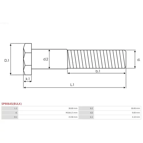 Opravná sada pre štartér AS-PL SP9064S(BULK) - obr. 1