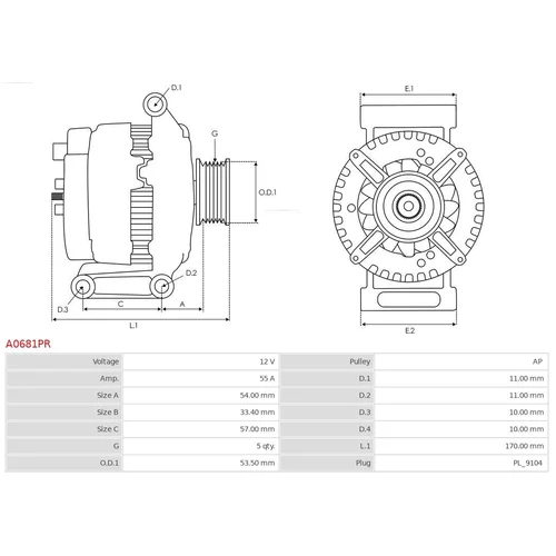 Alternátor AS-PL A0681PR - obr. 4