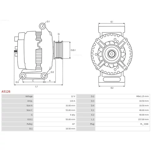 Alternátor AS-PL A5126 - obr. 4