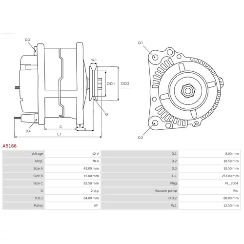 Alternátor AS-PL A5166 - obr. 4