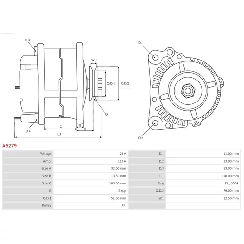 Alternátor AS-PL A5279 - obr. 5