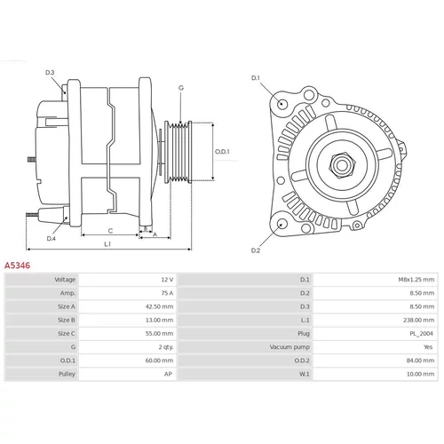 Alternátor AS-PL A5346 - obr. 4