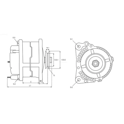 Alternátor AS-PL A6135SR - obr. 1