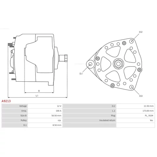 Alternátor AS-PL A9213 - obr. 4