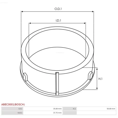 Ochranná krytka alternátora AS-PL ABEC0001(BOSCH) - obr. 1