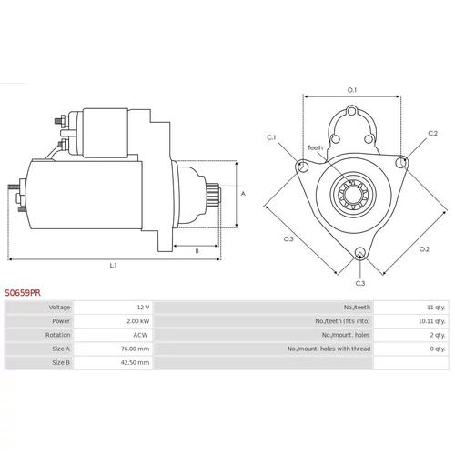 Štartér S0659PR /AS-PL/ - obr. 4