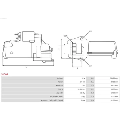 Štartér AS-PL S1004 - obr. 4