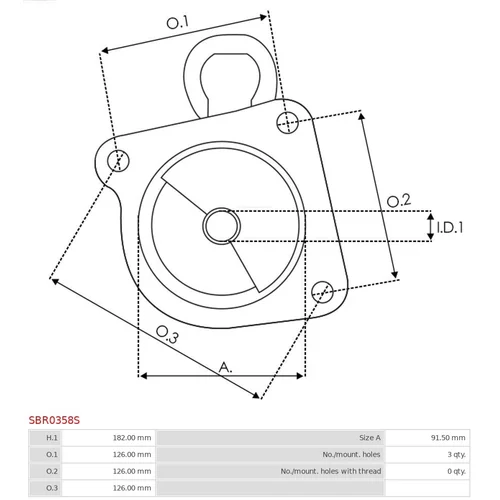 Veko sýtiča karburátora AS-PL SBR0358S - obr. 2