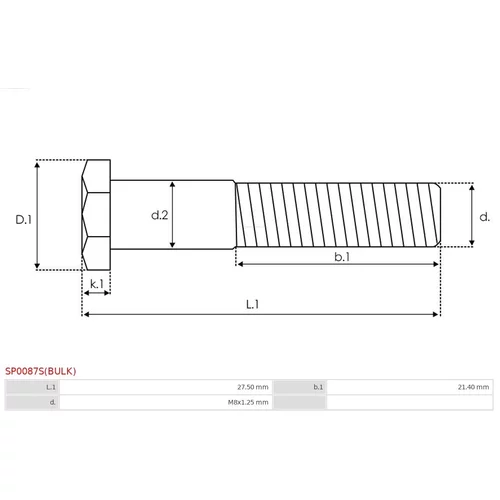 Opravná sada pre štartér SP0087S(BULK) /AS-PL/ - obr. 1