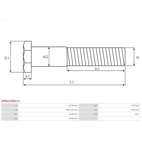 Opravná sada pre štartér AS-PL SP9012(BULK) - obr. 1