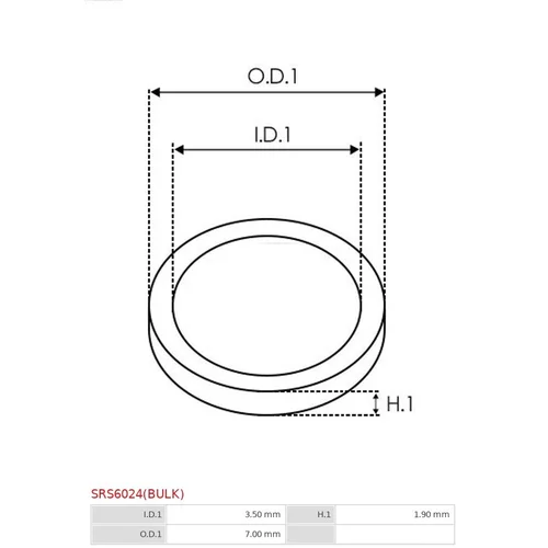 Sada na opravu alternátora AS-PL SRS6024(BULK) - obr. 1