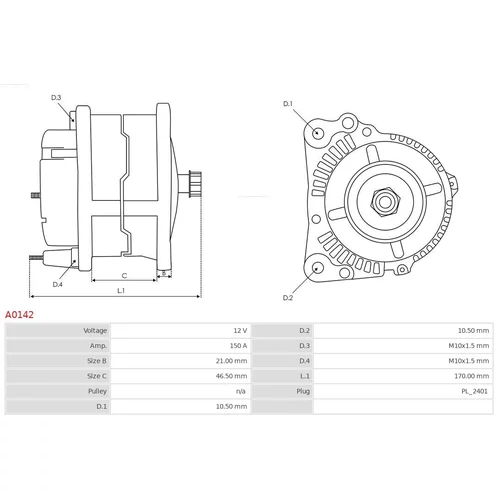 Alternátor A0142 /AS-PL/ - obr. 4