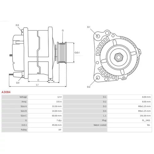 Alternátor AS-PL A3084 - obr. 4