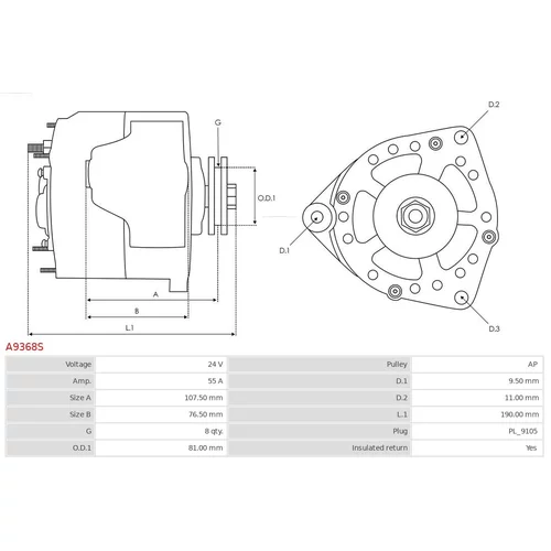 Alternátor AS-PL A9368S - obr. 4