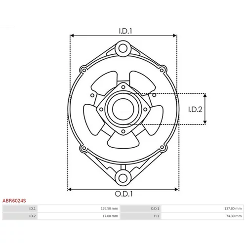 Ochranná krytka alternátora AS-PL ABR6024S - obr. 2