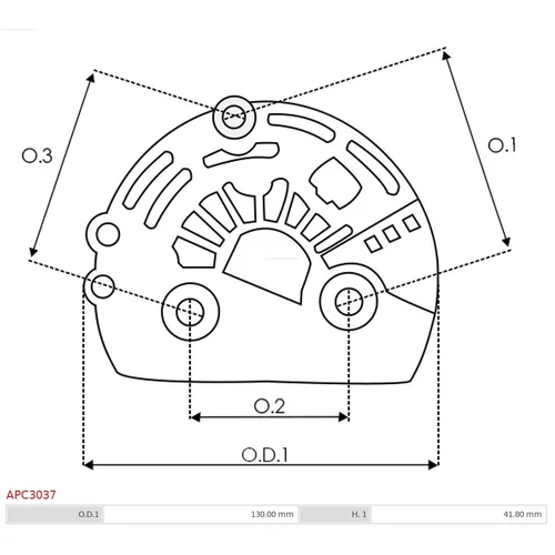 Ochranná krytka alternátora AS-PL APC3037 - obr. 1