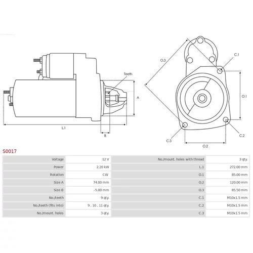 Štartér AS-PL S0017 - obr. 4