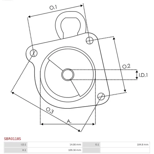 Veko sýtiča karburátora AS-PL SBR0118S - obr. 2