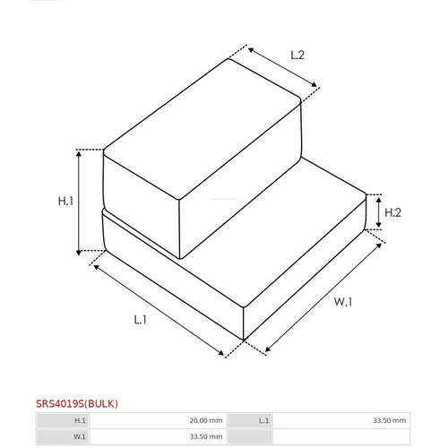 Opravná sada pre štartér AS-PL SRS4019S(BULK) - obr. 1